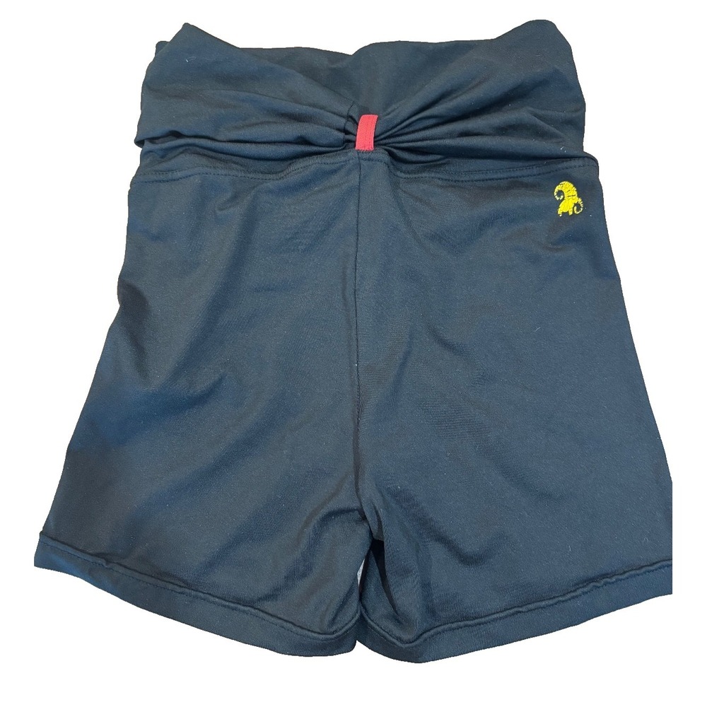 Chikum black with red trim logo shorts womens' size XS workout biking running